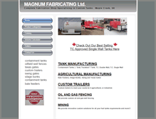 Tablet Screenshot of magnumfabricating.com